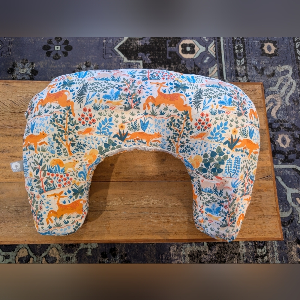 Kids Nursing/Support Pillow with Orange Deer Print
